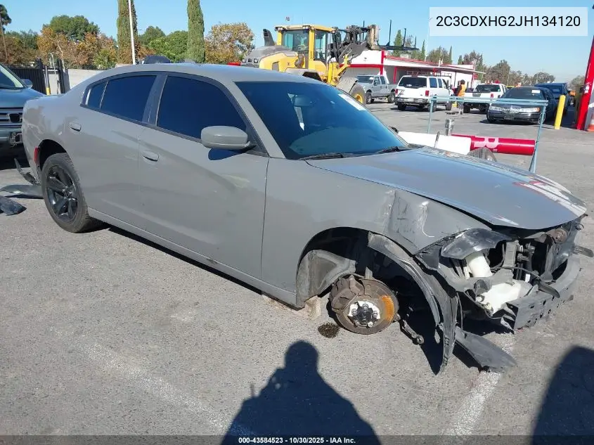 2C3CDXHG2JH134120 2018 Dodge Charger Sxt Plus Rwd