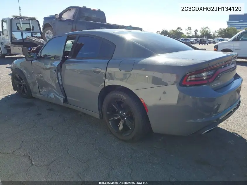 2C3CDXHG2JH134120 2018 Dodge Charger Sxt Plus Rwd