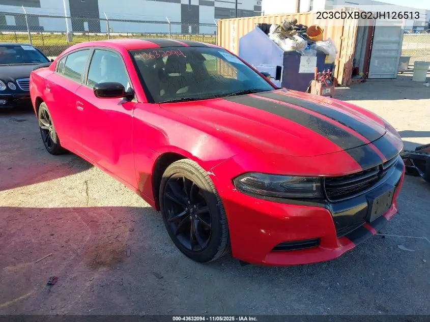 2C3CDXBG2JH126513 2018 Dodge Charger Sxt Rwd
