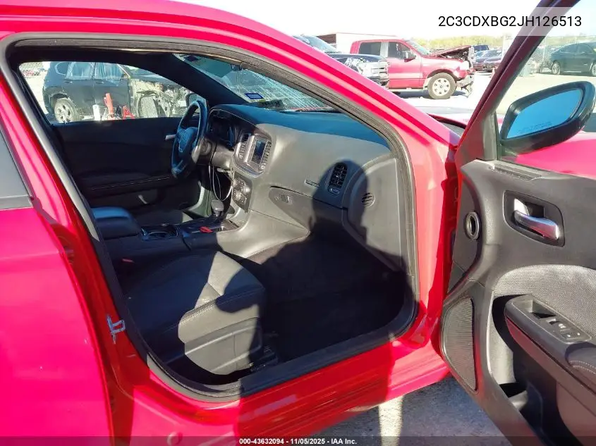 2C3CDXBG2JH126513 2018 Dodge Charger Sxt Rwd