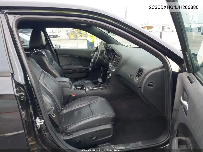 2C3CDXHG4JH206886 2018 Dodge Charger Sxt Plus Rwd