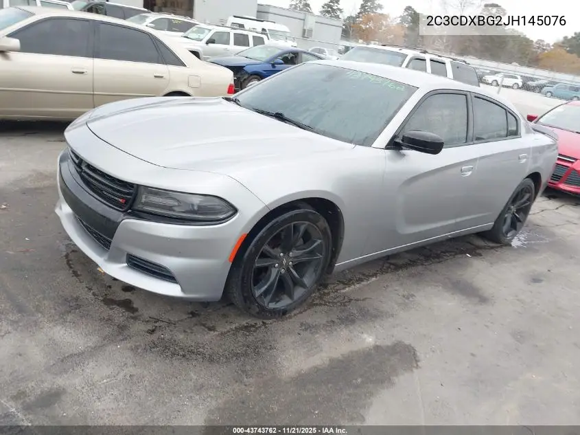 2C3CDXBG2JH145076 2018 Dodge Charger Sxt Rwd