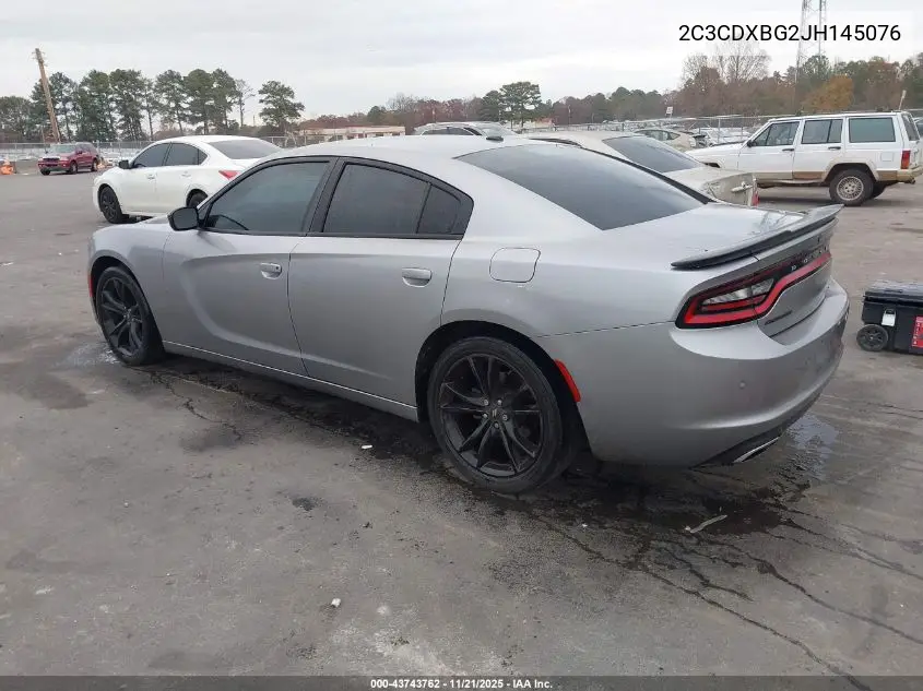 2C3CDXBG2JH145076 2018 Dodge Charger Sxt Rwd