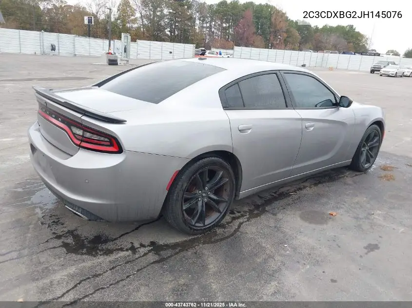 2C3CDXBG2JH145076 2018 Dodge Charger Sxt Rwd