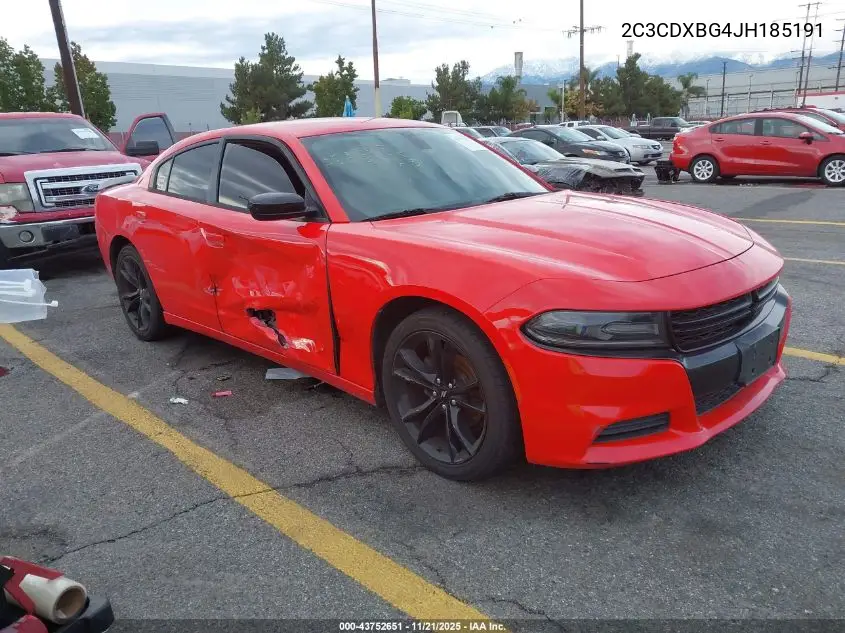 2C3CDXBG4JH185191 2018 Dodge Charger Sxt Rwd
