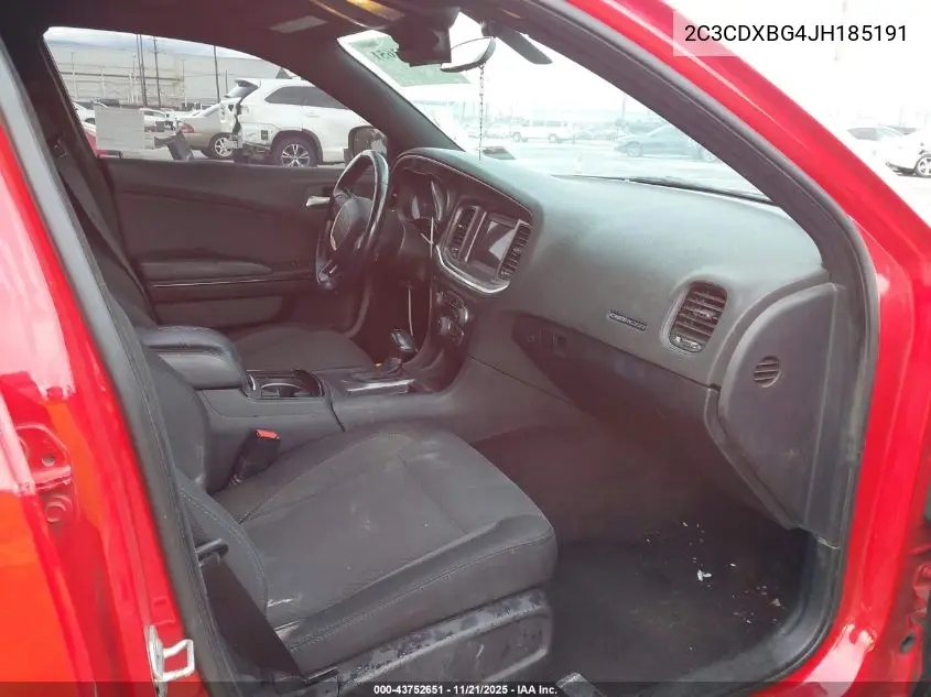 2C3CDXBG4JH185191 2018 Dodge Charger Sxt Rwd
