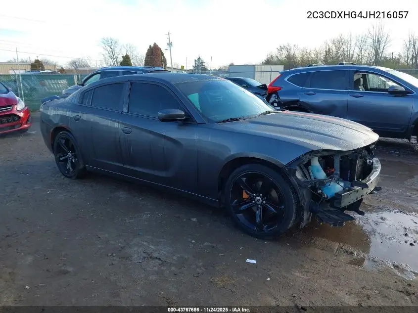 2C3CDXHG4JH216057 2018 Dodge Charger Sxt Plus Rwd
