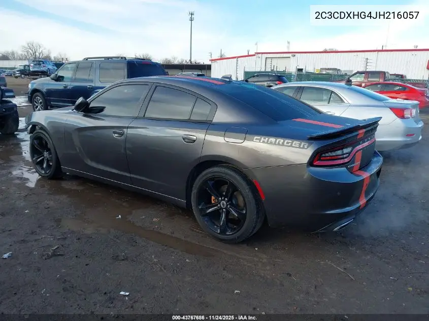 2C3CDXHG4JH216057 2018 Dodge Charger Sxt Plus Rwd