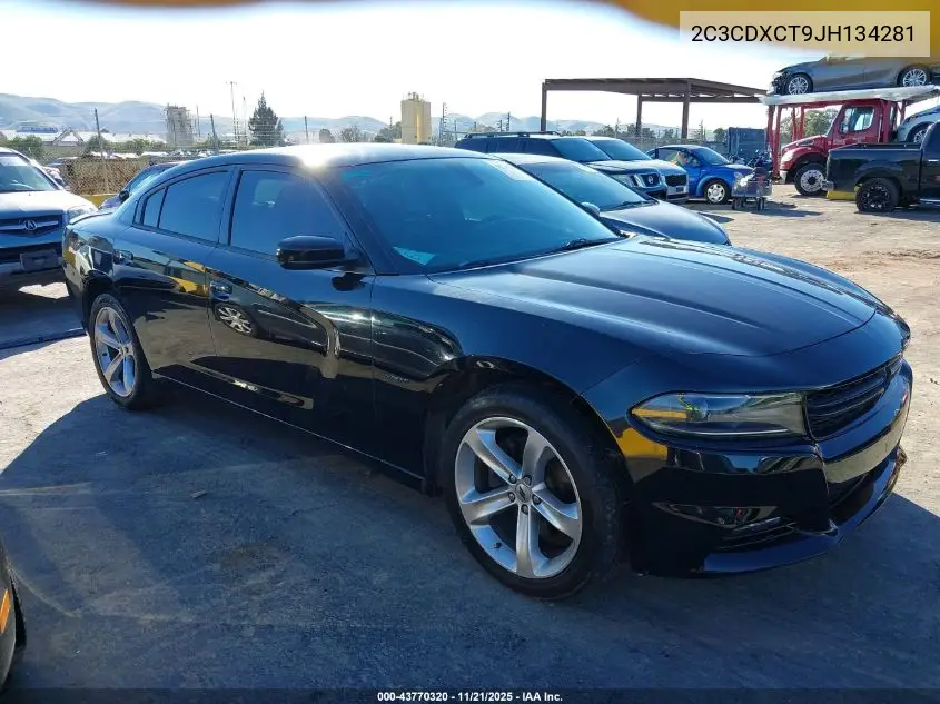 2C3CDXCT9JH134281 2018 Dodge Charger R/T Rwd