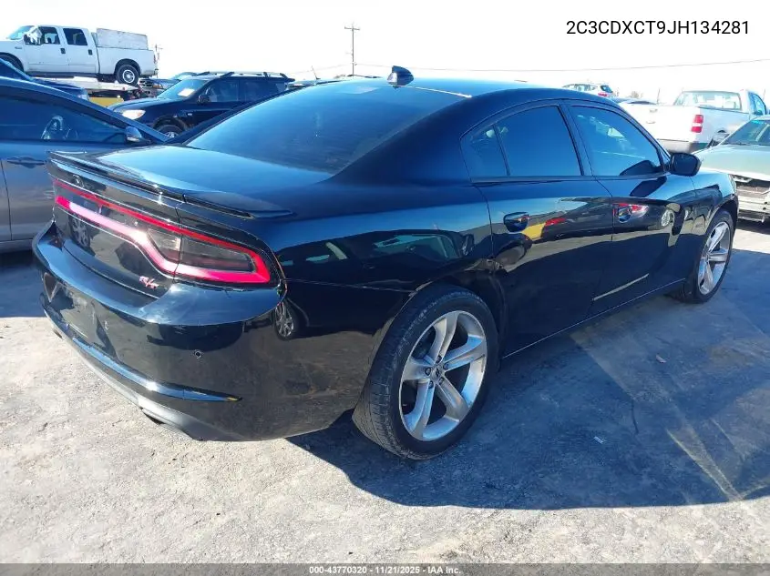 2C3CDXCT9JH134281 2018 Dodge Charger R/T Rwd
