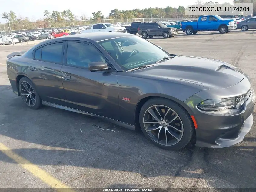 2C3CDXGJ3JH174204 2018 Dodge Charger R/T Scat Pack Rwd