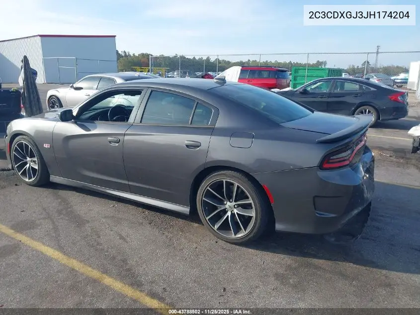2C3CDXGJ3JH174204 2018 Dodge Charger R/T Scat Pack Rwd