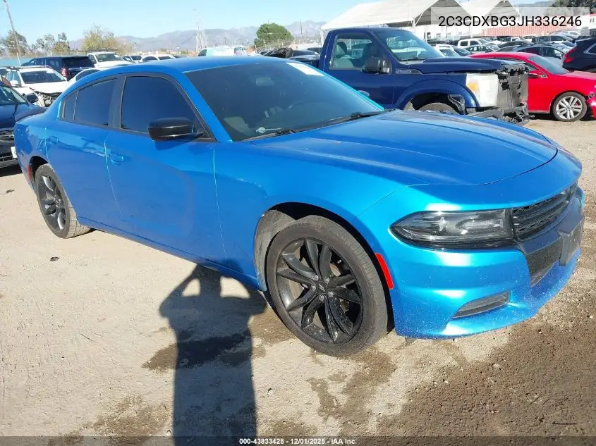 2C3CDXBG3JH336246 2018 Dodge Charger Sxt Rwd