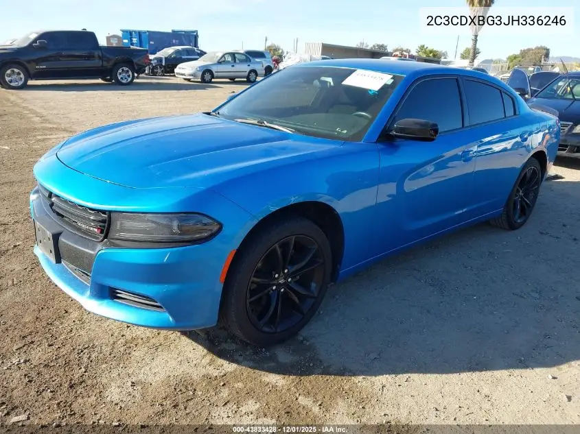 2C3CDXBG3JH336246 2018 Dodge Charger Sxt Rwd