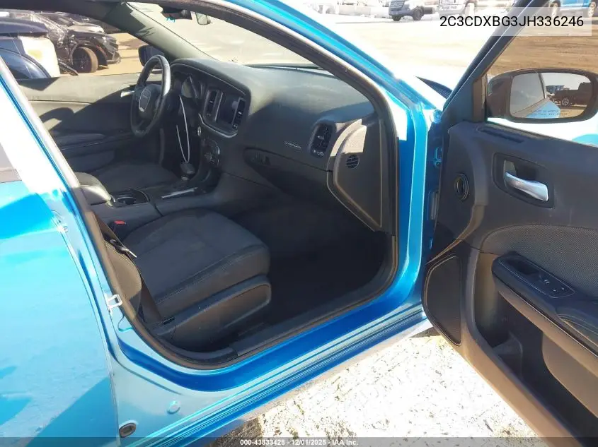 2C3CDXBG3JH336246 2018 Dodge Charger Sxt Rwd