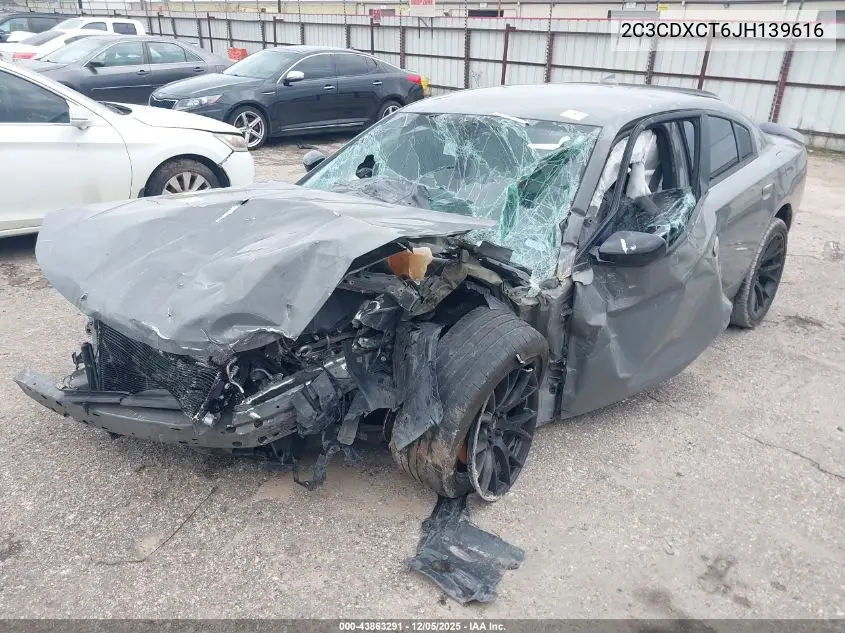 2C3CDXCT6JH139616 2018 Dodge Charger R/T Rwd