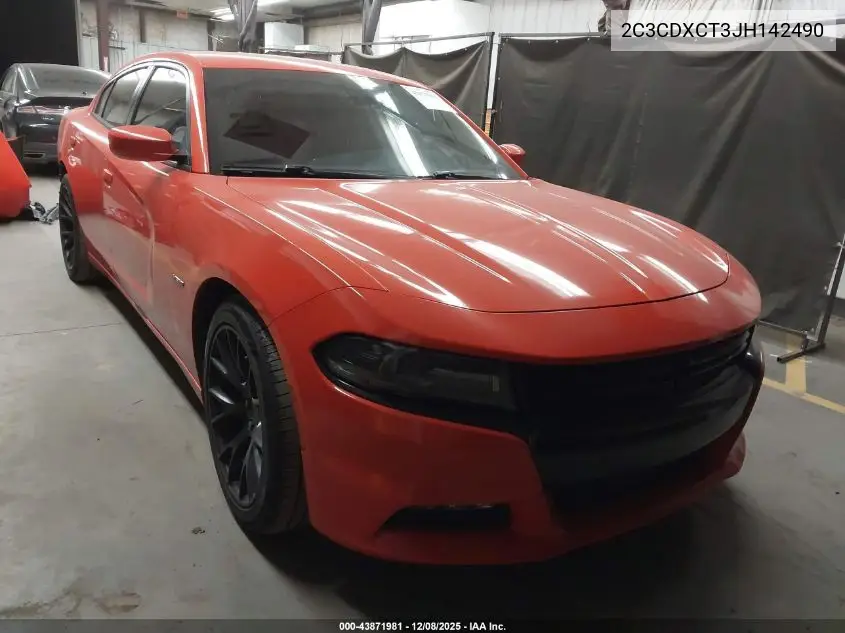 2C3CDXCT3JH142490 2018 Dodge Charger R/T Rwd