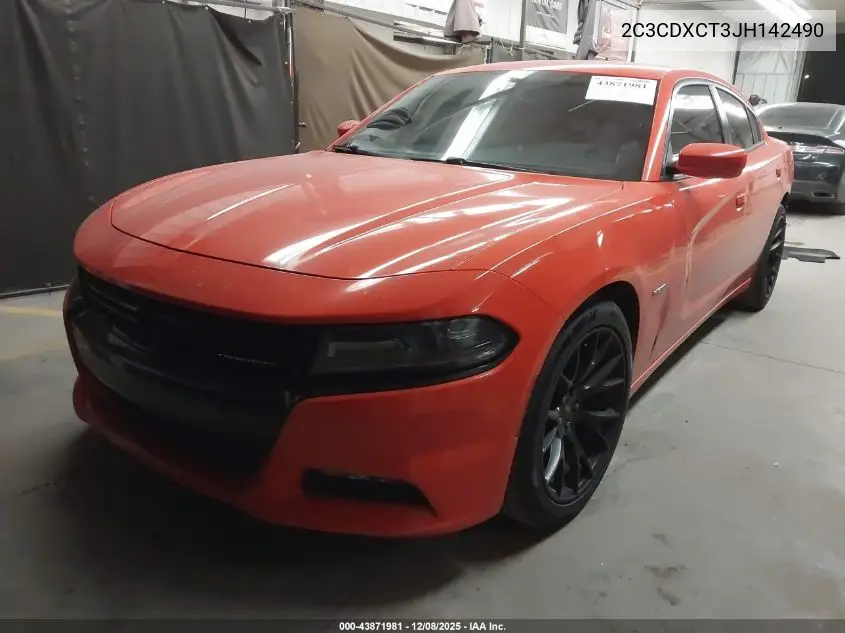 2C3CDXCT3JH142490 2018 Dodge Charger R/T Rwd