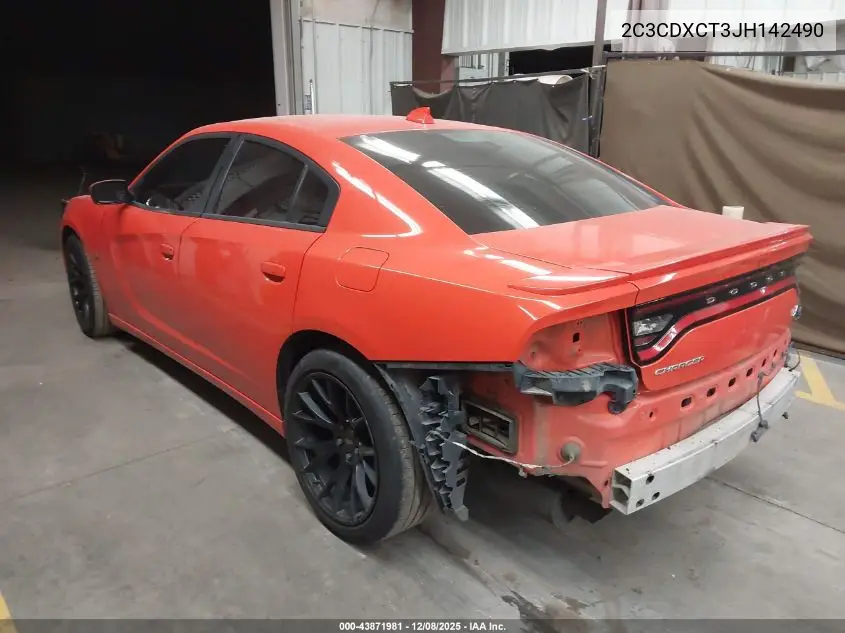 2C3CDXCT3JH142490 2018 Dodge Charger R/T Rwd