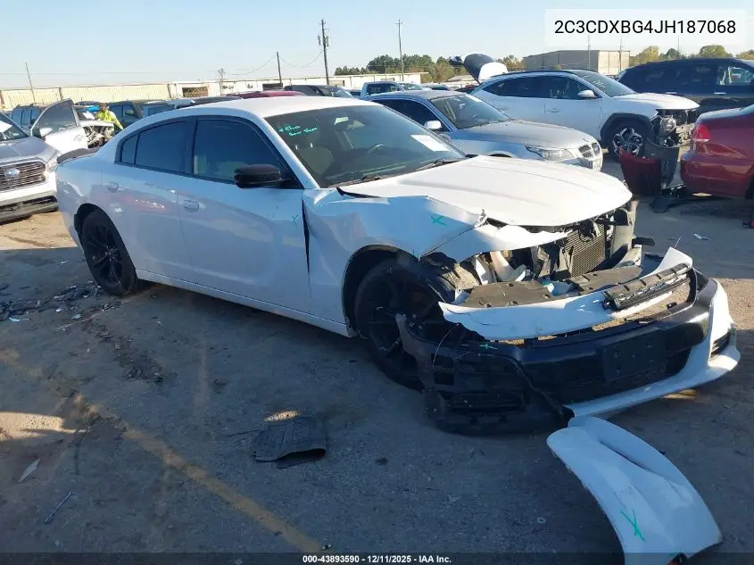 2C3CDXBG4JH187068 2018 Dodge Charger Sxt Rwd