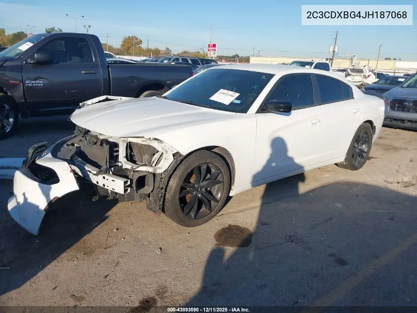 2C3CDXBG4JH187068 2018 Dodge Charger Sxt Rwd