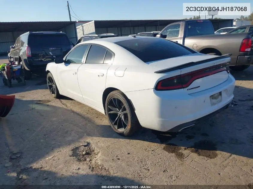 2C3CDXBG4JH187068 2018 Dodge Charger Sxt Rwd
