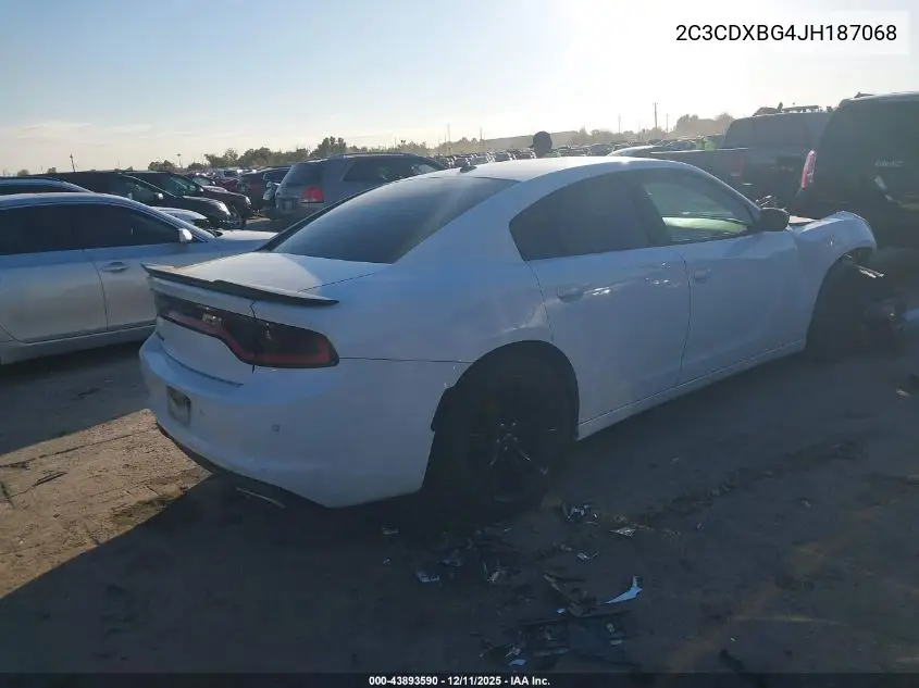 2C3CDXBG4JH187068 2018 Dodge Charger Sxt Rwd