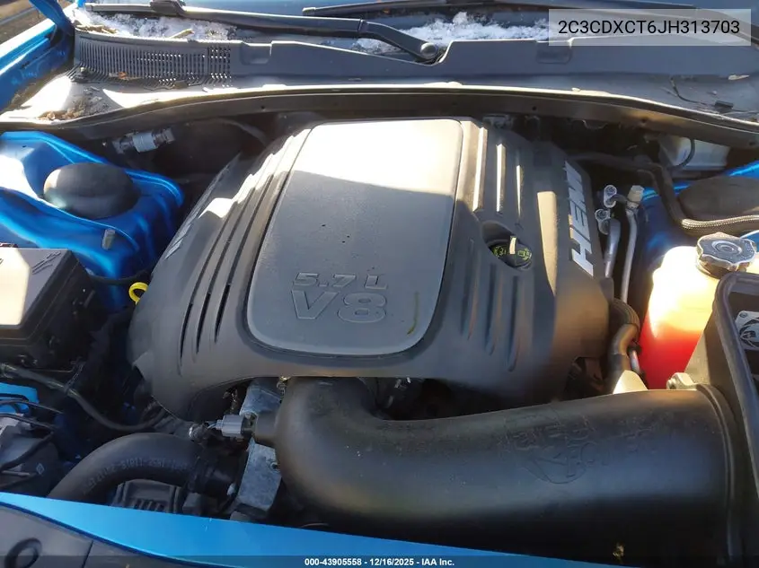 2C3CDXCT6JH313703 2018 Dodge Charger R/T Rwd