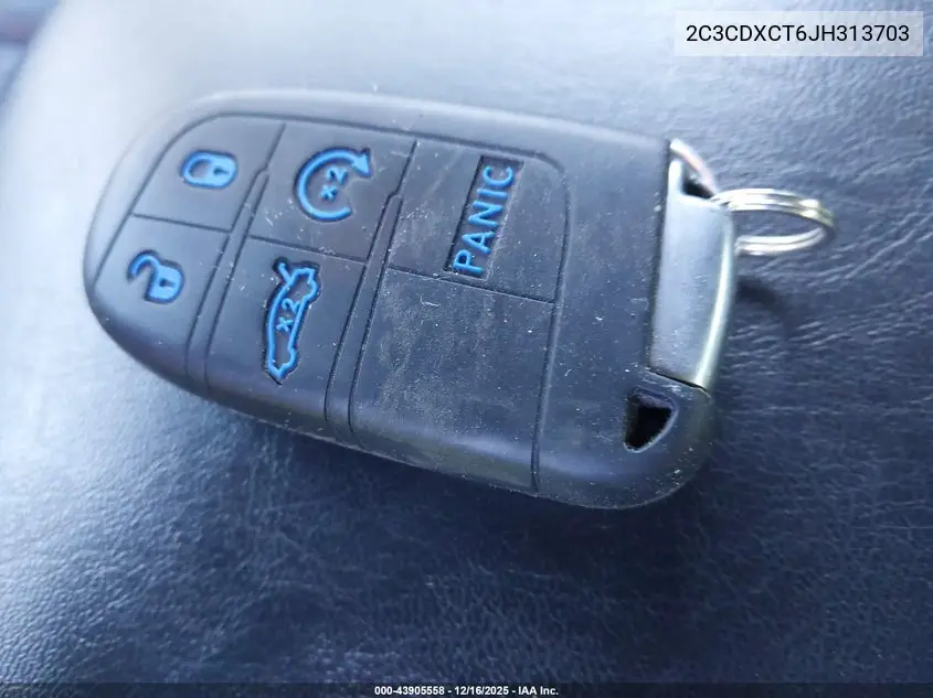 2C3CDXCT6JH313703 2018 Dodge Charger R/T Rwd