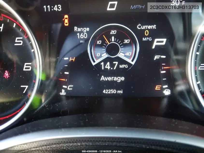 2C3CDXCT6JH313703 2018 Dodge Charger R/T Rwd