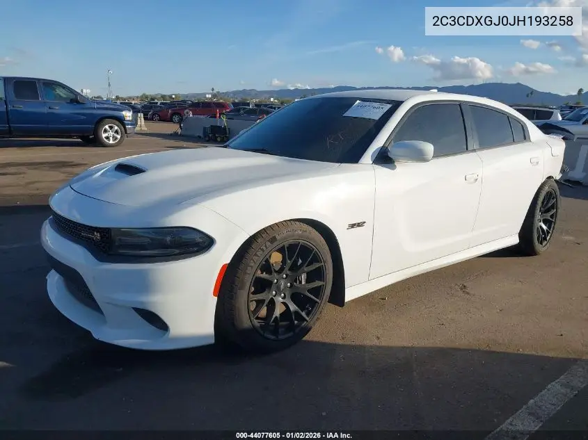 2C3CDXGJ0JH193258 2018 Dodge Charger R/T Scat Pack Rwd