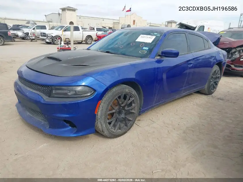 2C3CDXBG5JH196586 2018 Dodge Charger Sxt Rwd