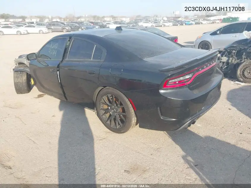 2C3CDXGJ4JH117008 2018 Dodge Charger R/T Scat Pack Rwd
