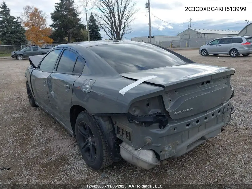 2C3CDXBG4KH513999 2019 Dodge Charger Sxt