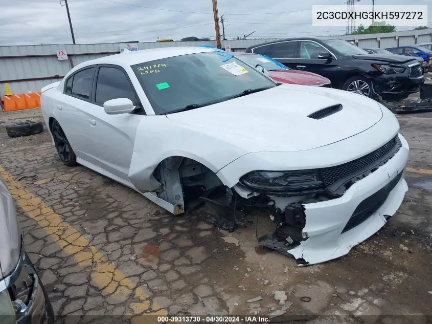 2C3CDXHG3KH597272 2019 Dodge Charger Gt Rwd