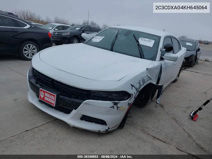 2C3CDXAG4KH645064 2019 Dodge Charger Police Rwd