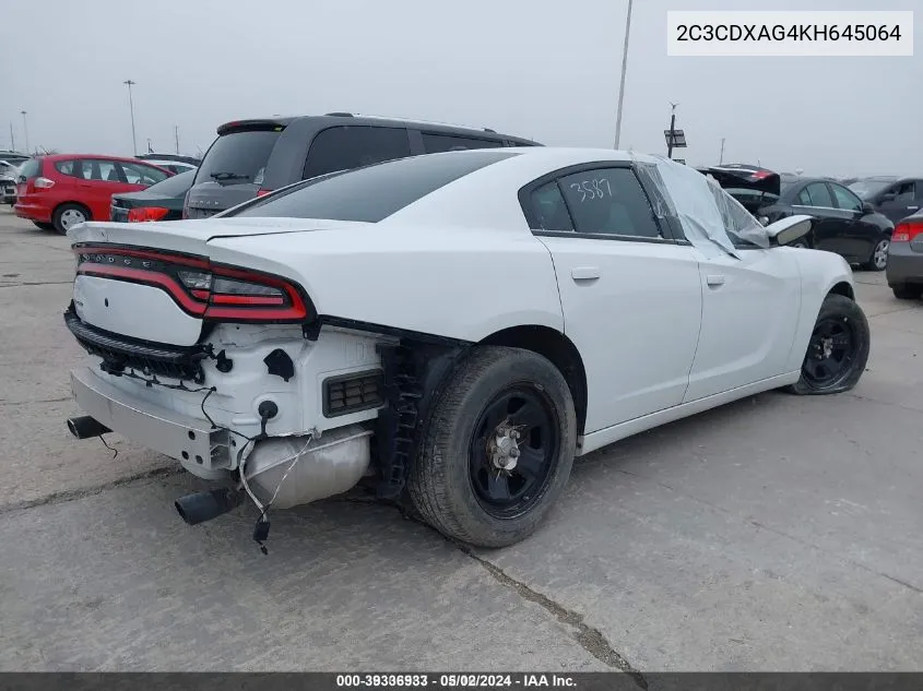 2C3CDXAG4KH645064 2019 Dodge Charger Police Rwd