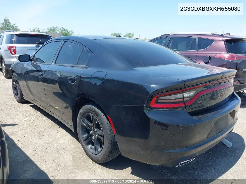 2C3CDXBGXKH655080 2019 Dodge Charger Sxt Rwd