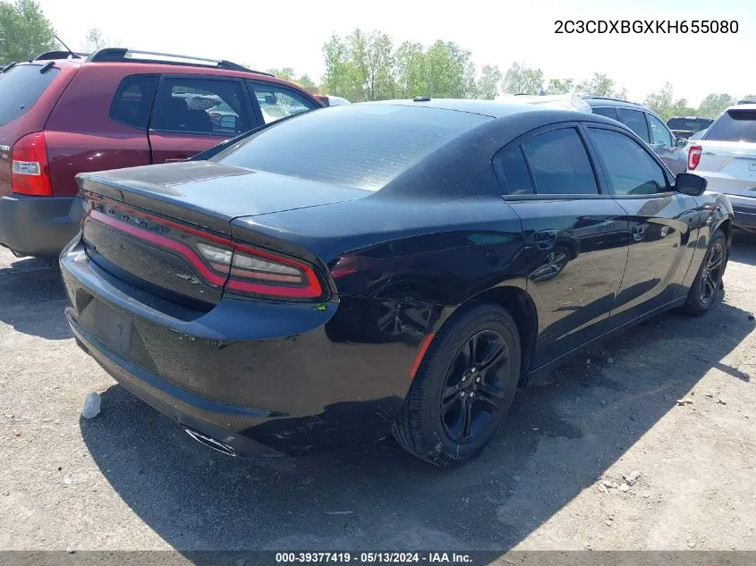 2C3CDXBGXKH655080 2019 Dodge Charger Sxt Rwd