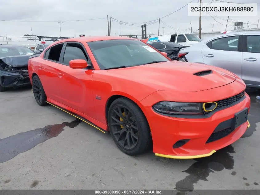 2019 Dodge Charger Scat Pack Rwd VIN: 2C3CDXGJ3KH688880 Lot: 39380398