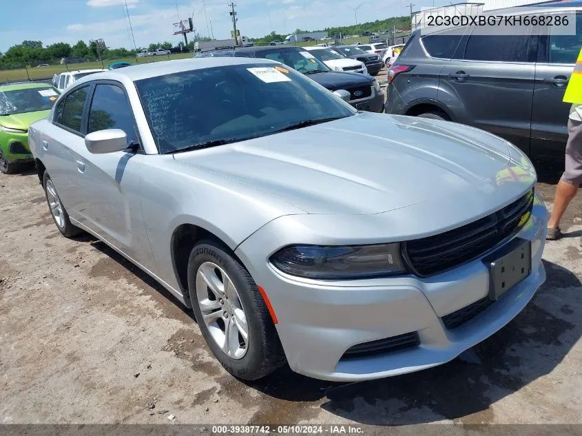 2019 Dodge Charger Sxt Rwd VIN: 2C3CDXBG7KH668286 Lot: 39387742