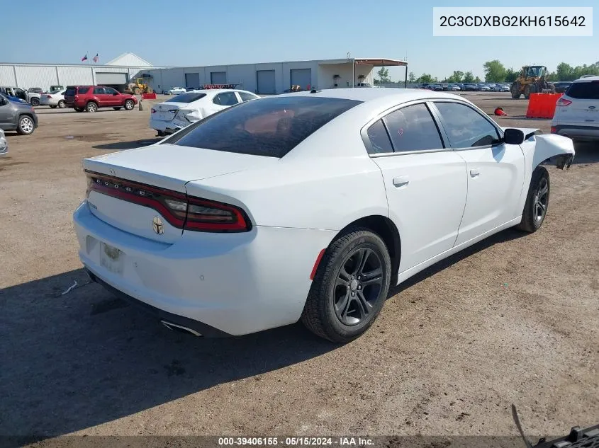 2C3CDXBG2KH615642 2019 Dodge Charger Sxt Rwd