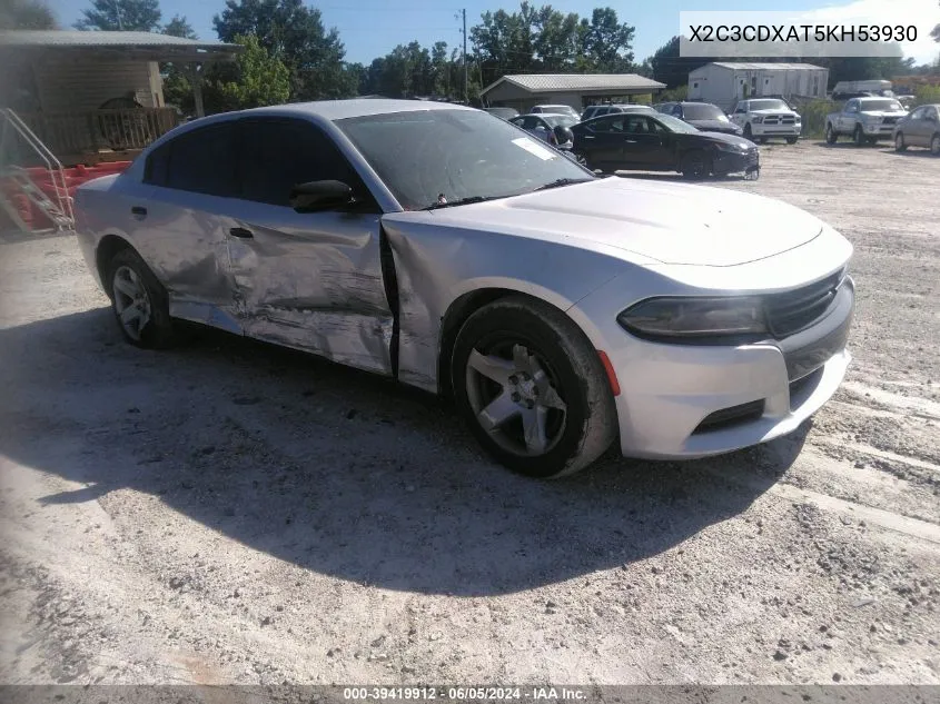 X2C3CDXAT5KH53930 2019 Dodge Charger Police Rwd