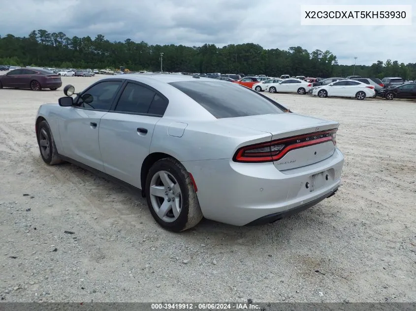 X2C3CDXAT5KH53930 2019 Dodge Charger Police Rwd