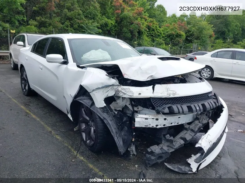 2019 Dodge Charger Gt Rwd VIN: 2C3CDXHGXKH677927 Lot: 39433341