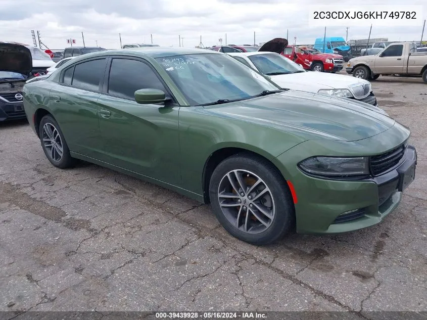 2019 Dodge Charger Sxt Awd VIN: 2C3CDXJG6KH749782 Lot: 39439928