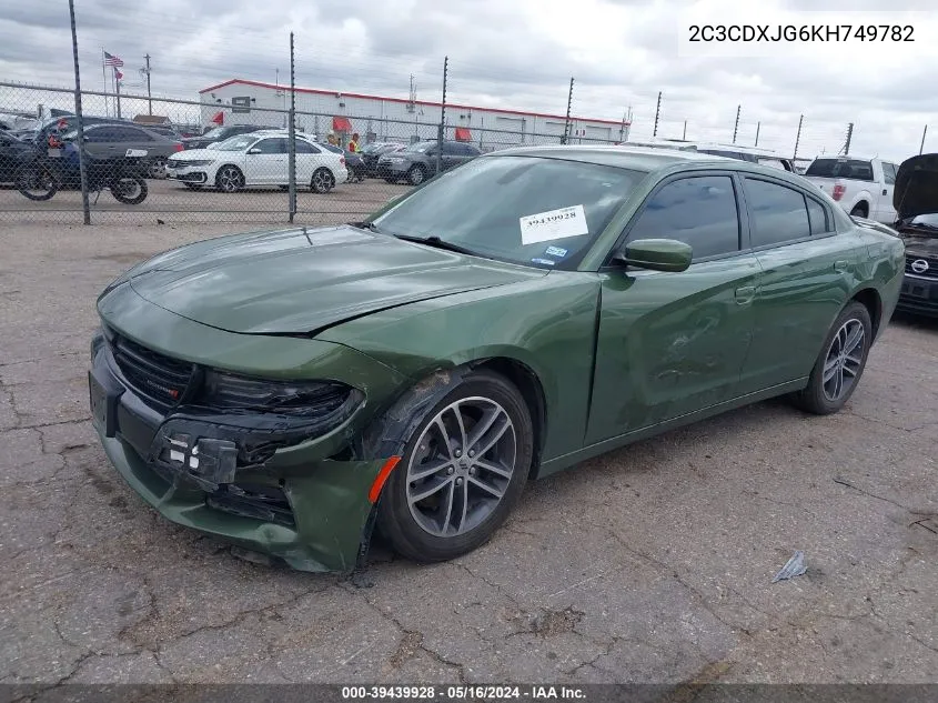 2019 Dodge Charger Sxt Awd VIN: 2C3CDXJG6KH749782 Lot: 39439928