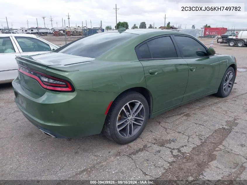 2019 Dodge Charger Sxt Awd VIN: 2C3CDXJG6KH749782 Lot: 39439928