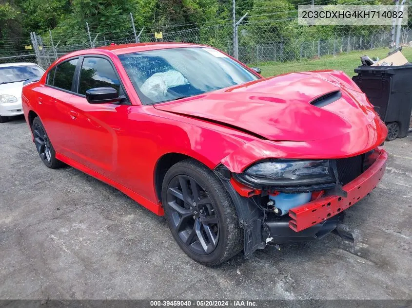 2C3CDXHG4KH714082 2019 Dodge Charger Gt Rwd