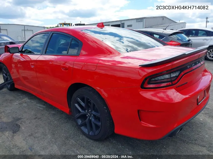 2C3CDXHG4KH714082 2019 Dodge Charger Gt Rwd